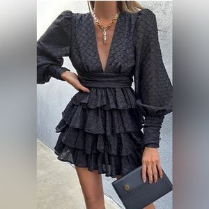 NWT Runaway the label Melina mini dress black